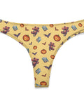 Halloween-Womens-Thong-Yellow-Product-Front-View