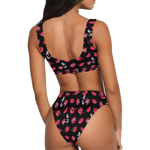 Fatal-Attraction-Womens-Bikini-Set-Black-Model-Back-View