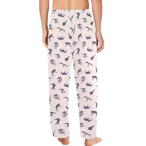 Sparrow-Mens-Pajama-White-Model-Back-View