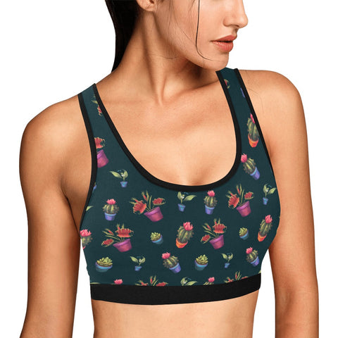 House-Plant-Womens-Bralette-Midnight-Blue-Model-Side-View