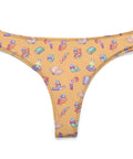 Book-Worm-Women's-Thong-Yellow-Product-Front-View