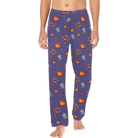 Halloween-Mens-Pajama-Purple-Model-Front-View