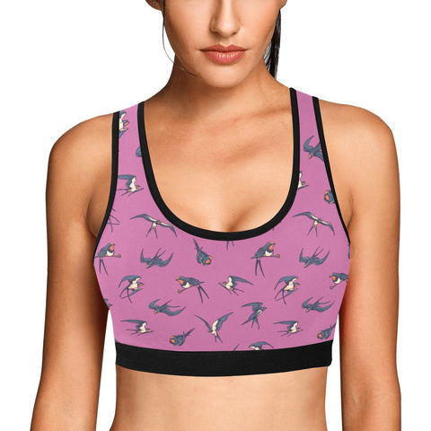 Sparrow-Womens-Bralette-Pink-Model-Front-View