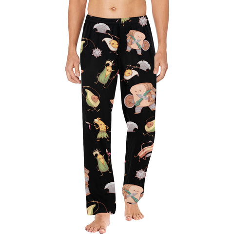 Food Fight Men's Pajamas