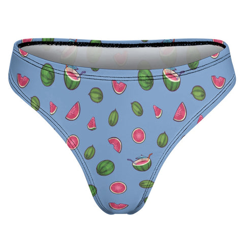Watermelon-Womens-Thong-Cornflower-Blue-Product-Back-View