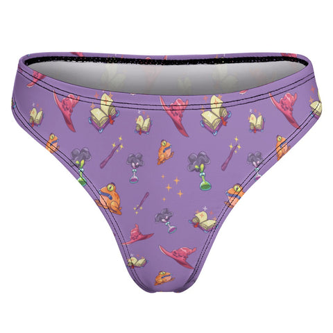 Spells-and-Potions-Women's-Thong-Light-Purple-Product-Back-View