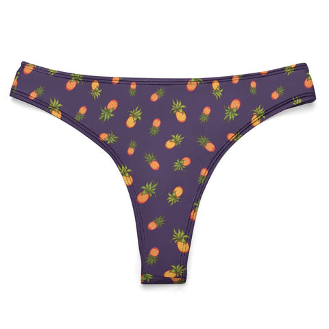 Pineapple-Womens-Thong-Dark-Purple-Product-Front-View