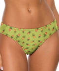 Pineapple-Womens-Thong-Lime-Green-Model-Front-View