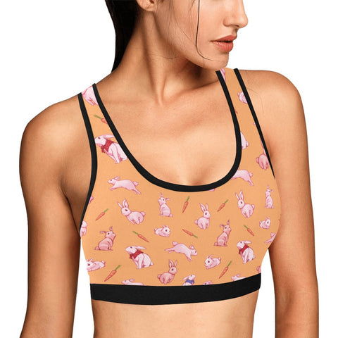 Bunny-Womens-Bralette-Peach-Model-Side-View