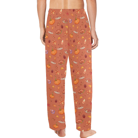Thanksgiving-Mens-Pajama-Pumpkin-Model-Back-View