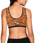 Animal-Print-Womens-Bralette-Tiger-Model-Back-View