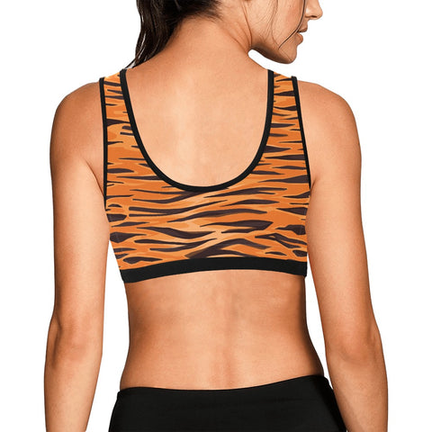 Animal-Print-Womens-Bralette-Tiger-Model-Back-View