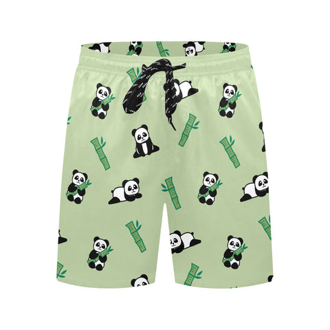 Panda-Men's-Swim-Trunks-DarkSeaGreen-Front-View