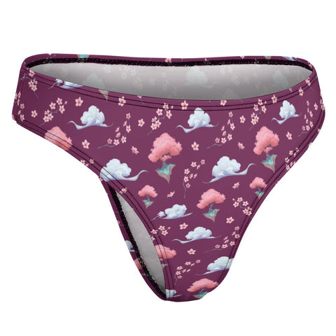 Sakura-Tree-Womens-Thong-Magenta-Product-Side-View