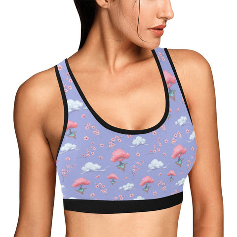 Sakura-Tree-Womens-Bralette-Lavender-Model-Side-View