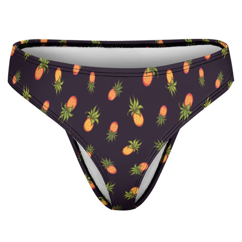 Pineapple-Womens-Thong-Midnight-Purple-Product-Front-View