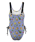 Happy-Avocado-Womens-One-Piece-Swimsuit-Lavender-Product-Back-View