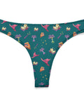 Spells-and-Potions-Women's-Thong-Teal-Product-Front-View