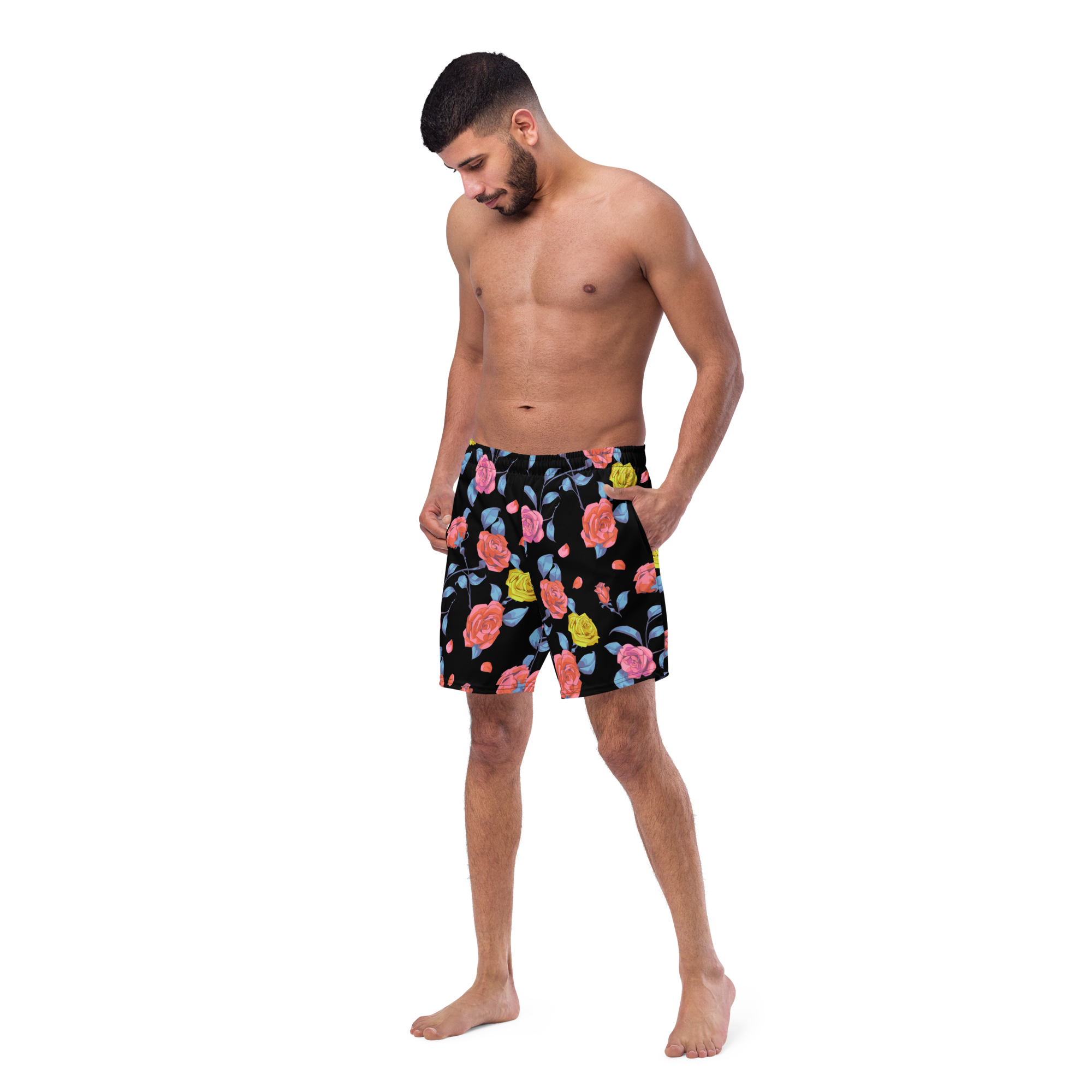Roses - Men's swim trunks