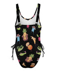 Flirty-Fruit-Women's-One-Piece-Swimsuit-Black-Product-Back-View