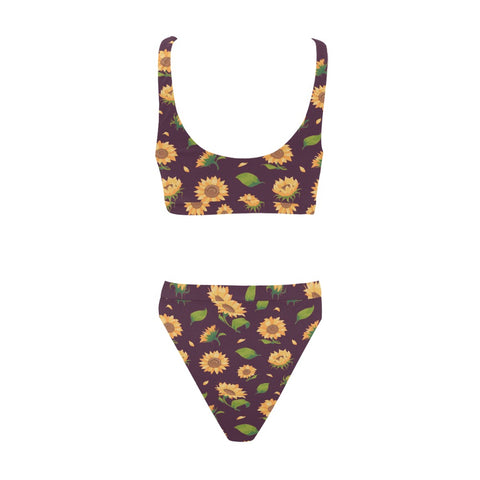 Sunflower-Womens-Bikini-Set-Dark-Purple-Back-View