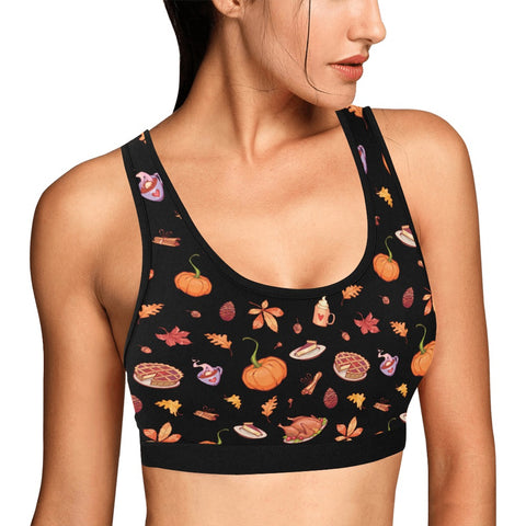 Thanks-Giving-Womens-Bralette-Black-Model-Side-View