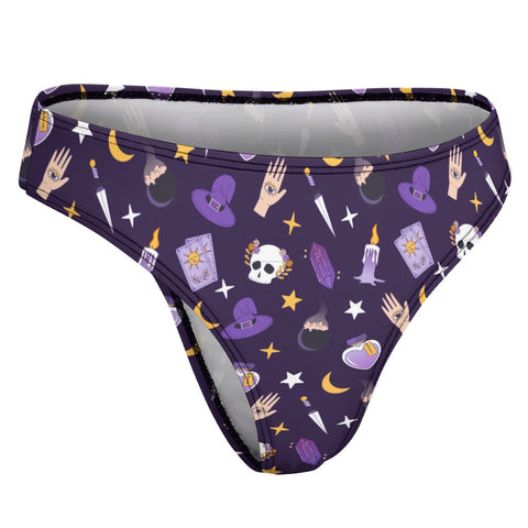 Witch-Core-Womens-Thong-Dark-Purple-Product-Side-View