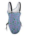 Watermelon-Womens-One-Piece-Swimsuit-Blue-Product-Side-View