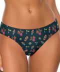 House-Plant-Womens-Thong-Midnight-Blue-Model-Front-View