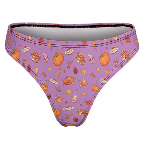 Thanks-Giving-Women's-Thong-Orchid-Product-Back-View
