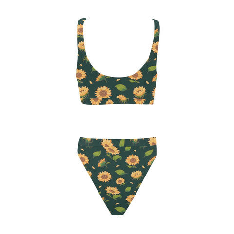 Sunflower-Womens-Bikini-Set-Dark-Green-Back-View
