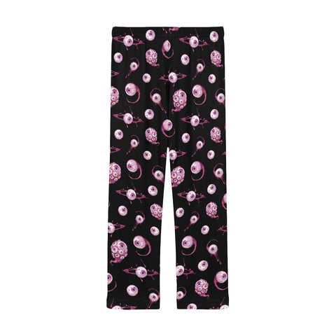 Eye-Love-You-Men's-Pajamas-Red-Back-View