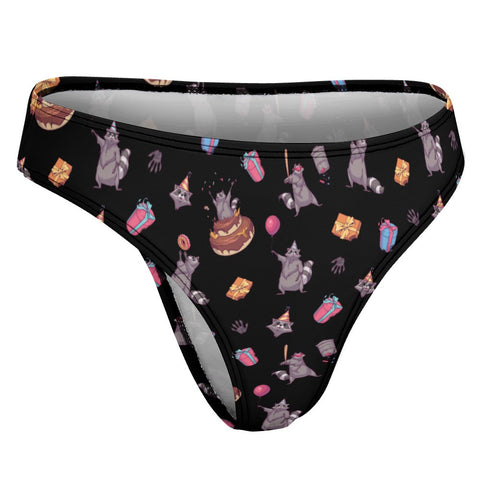 Birthday Raccoons Women's Thong