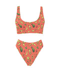 Happy-Avocado-Womens-Bikini-Set-Orange-Front-View