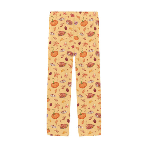 Thanksgiving-Mens-Pajama-Yellow-Front-View