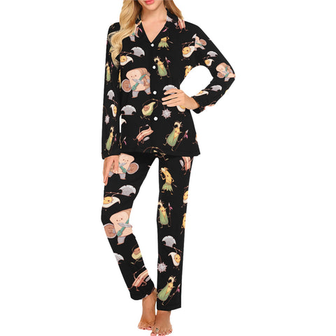 Food Fight Women's Pajama Set