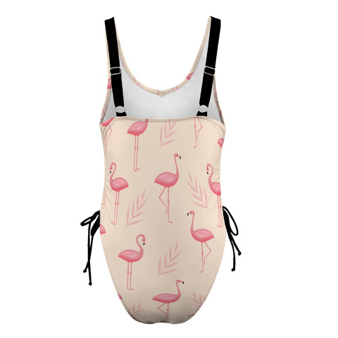 Flamingo-Women's-One-Piece-Swimsuit-Cream-Product-Back-View