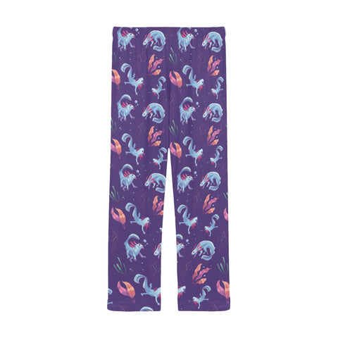Axolotl-Mens-Pajama-Dark-Purple-Back-View