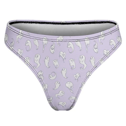Retro-Ghost-Womens-Thong-Lavender-Product-Back-View