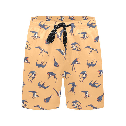 Sparrow-Mens-Swim-Trunks-Yellow-Front-View
