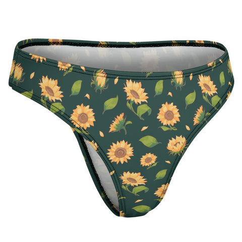 Sunflower-Womens-Thong-Dark-Green-Product-Side-View