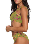 Fruit-Punch-Womens-Bikini-Set-Olive-Green-Model-Side-View