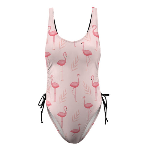 Flamingo-Women's-One-Piece-Swimsuit-Light-Pink-Product-Front-View