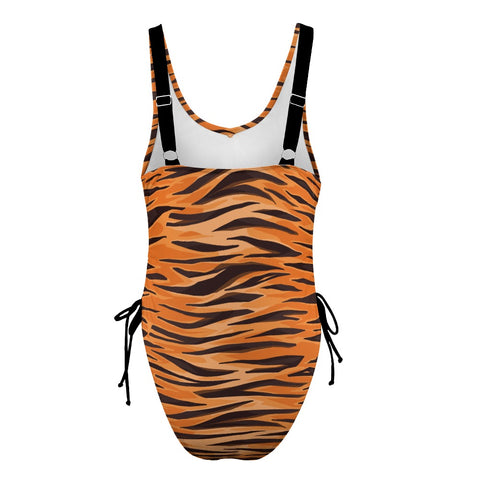 Animal-Print-Women's-One-Piece-Swimsuit-Tiger-Product-Back-View