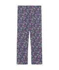 Jungle-Flower-Mens-Pajama-Purple-Pink-Back-View