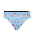Banana-Split-Womens-Hipster-Underwear-Light-Sky-Blue-Product-Front-View