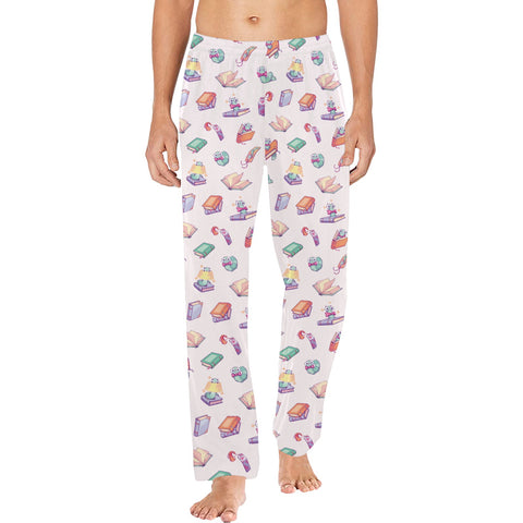 Book-Worm-Men's-Pajamas-Snow-Model-Front-View