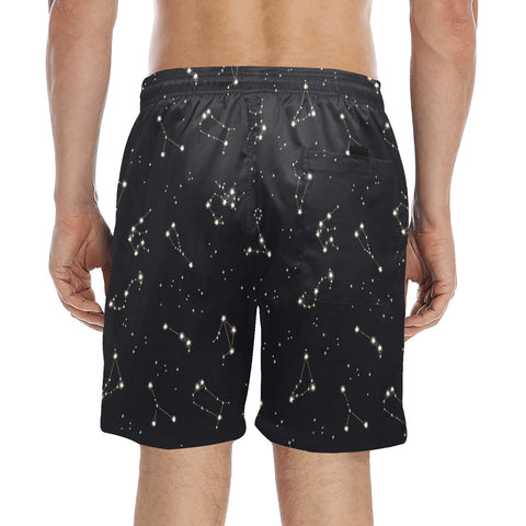 Astrology-Mens-Swim-Trunks-Black-Model-Back-View