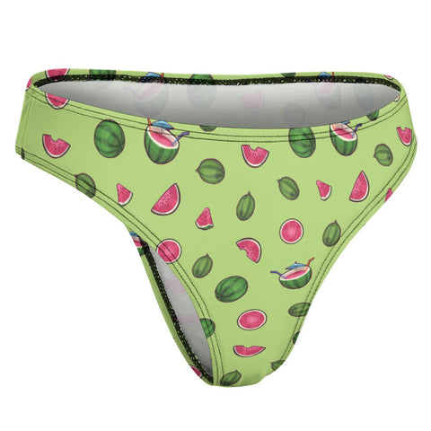 Watermelon-Womens-Thong-Lime-Green-Product-Side-View