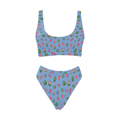 Watermelon-Womens-Bikini-Set-Cornflower-Blue-Front-View